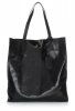 Bőr táska shopper bag Vera Pelle fekete 205454